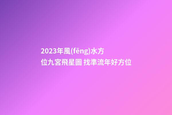 2023年風(fēng)水方位九宮飛星圖 找準流年好方位
